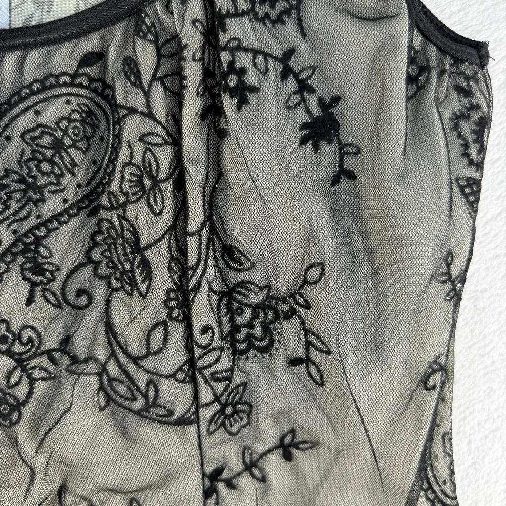 Y2K Cocomo M Babydoll Top Sheer Whimsigoth Whimsy Fairy Coquette Baddie‎ Sexy